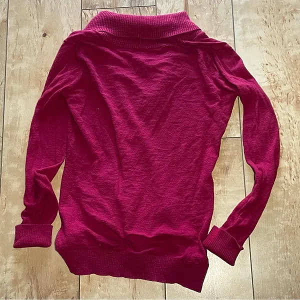 Mossimo Supply Co.,‎ cardigan w/ shawl collar, Women’s size Medium, red - Image 5