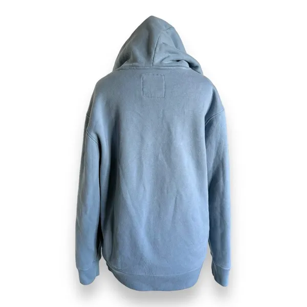 Hollister Womens Hoodie Sz XS Blue Cursive Logo Solid Kangaroo Pocket Drawstring - Image 8