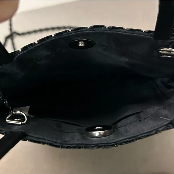 Handbag Elegant Black Beaded Women's Handbag-NO FLAWS! Like new - Image 6