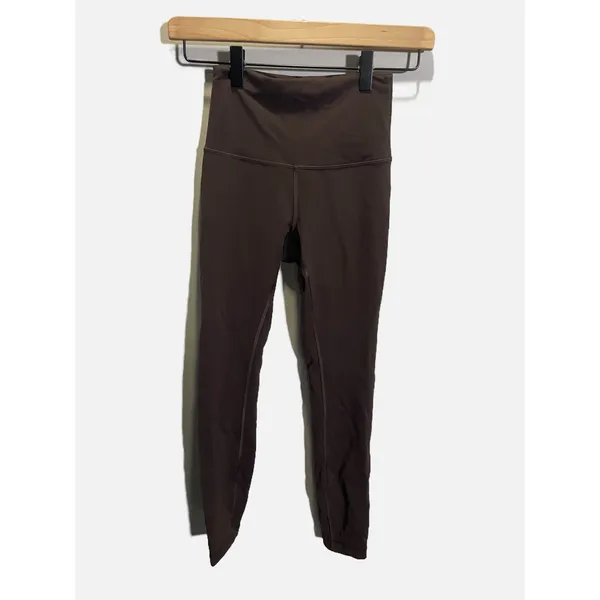 Lululemon Wunder Train Tight Womens‎ 2 Brown Earth High Rise 25 Yoga Athletic - Image 2
