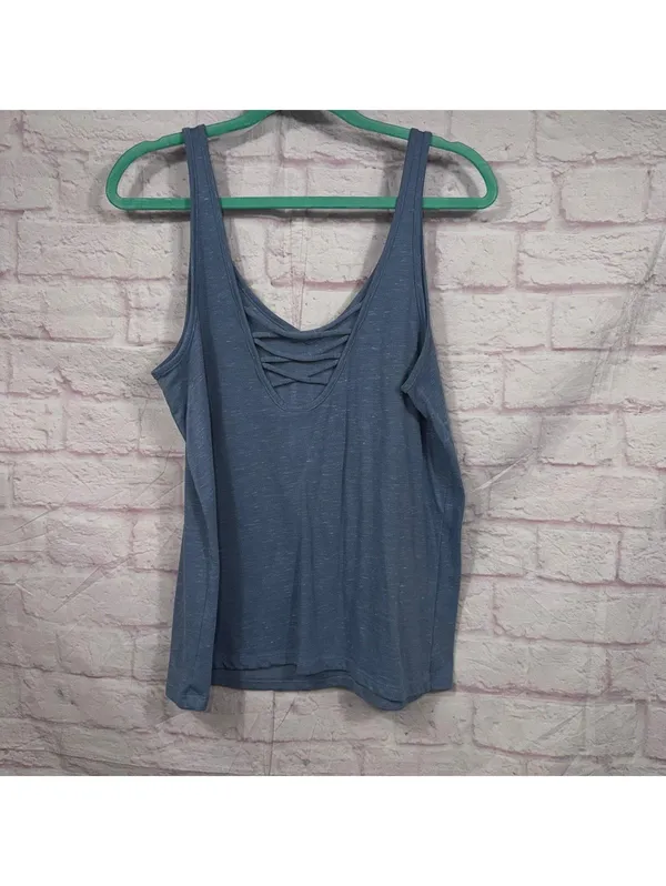 Victoria Sport Women's Blue Tank Top Size Large - Image 5