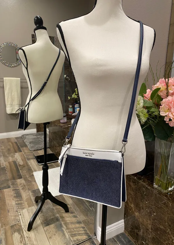 Denim Crossbody Handbag Purse - Image 2