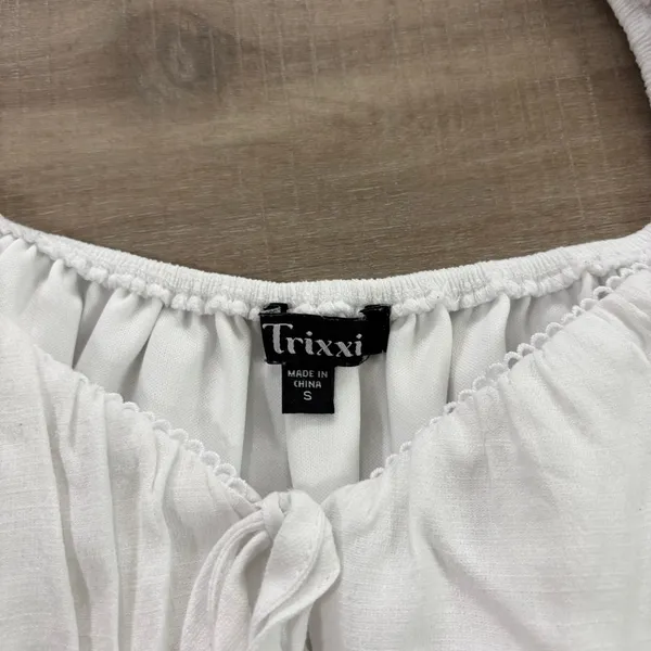 Trixxi White Mini Dress Women Size Small - Image 2