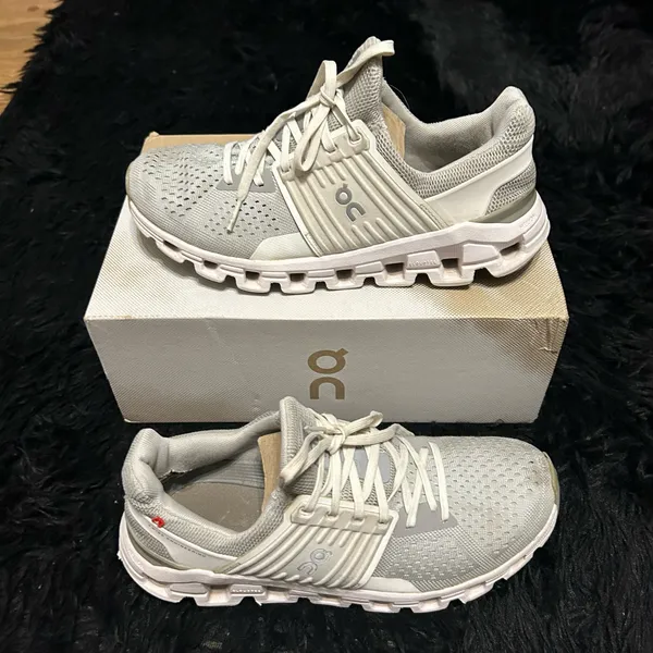 ON CLOUDSWIFT gray white running athletic training shoes sneakers  - Image 9
