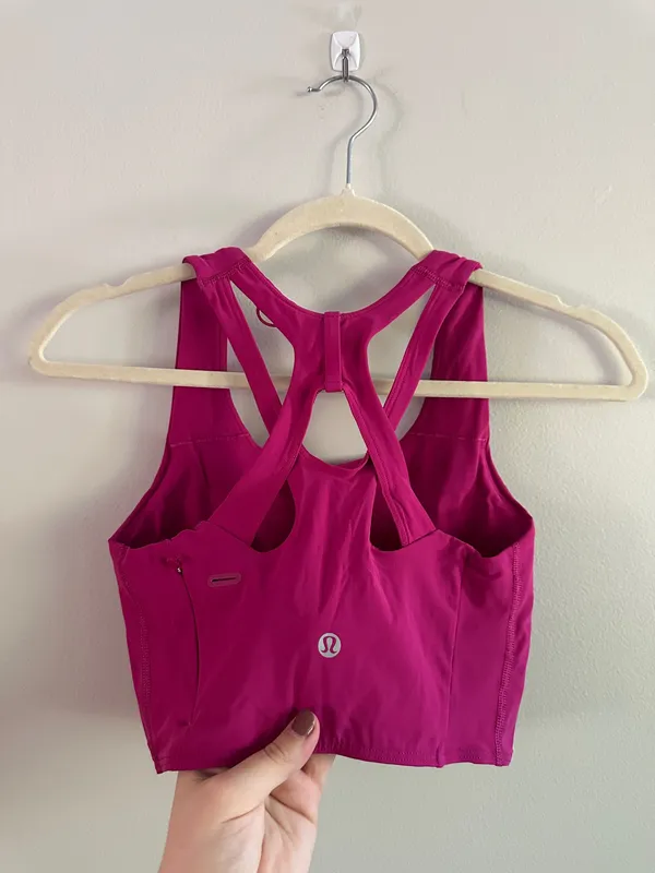 Lululemon Stash It Bra *Medium Support, B/C Cup Ripened Raspberry - Image 8
