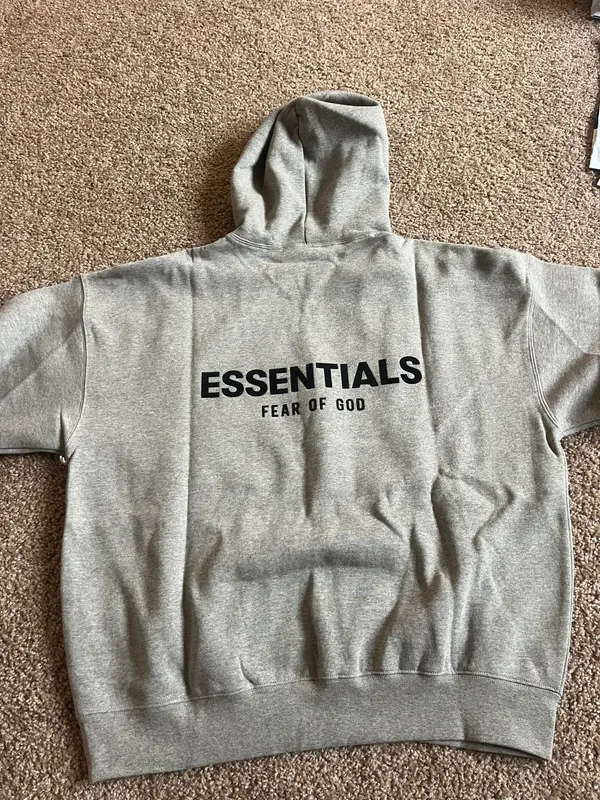 Fear of God Essentials Hoodie Dark Oatmeal Size Xs - Image 2