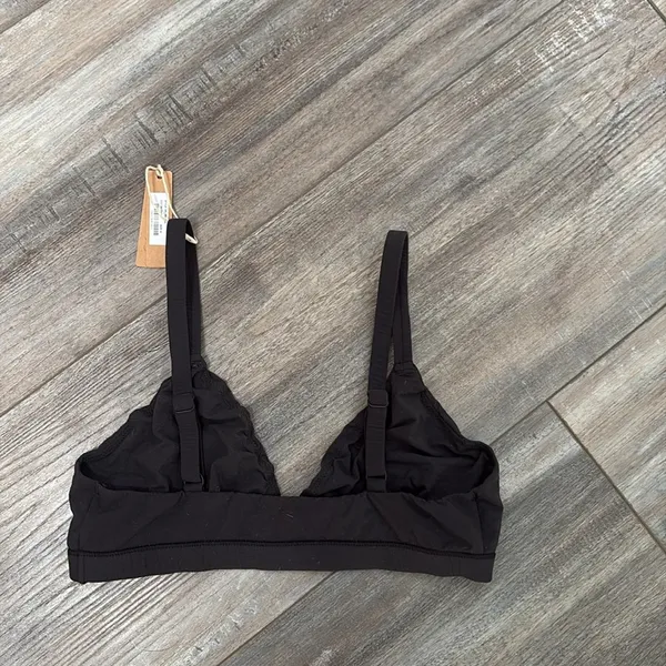 SKIMS Black Triangle Bralette M NEW - Image 8