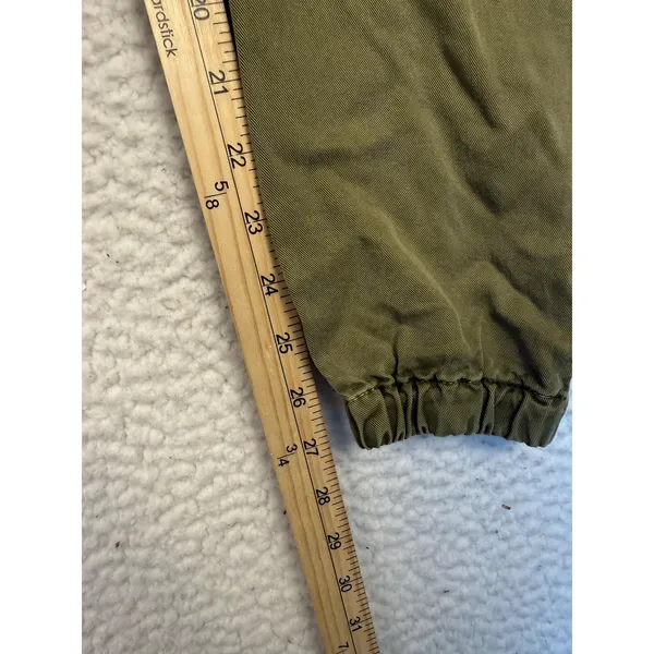 YFB Pants Womens Small‎ Green Lyocell Cargo Jogger Elastic Waist Cuffed Pockets - Image 8