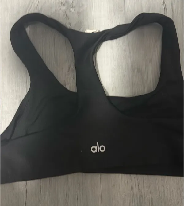 Alo Sports Yoga Bra Black - Image 2