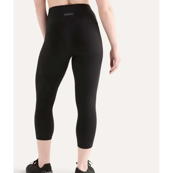 NOBULL Black Cropped Leggings High Rise Performance Tights Small - Image 3