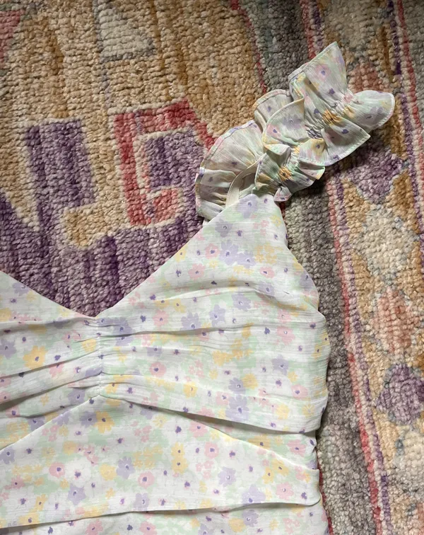 Elodie Dress Mini Floral Shirred - Image 5