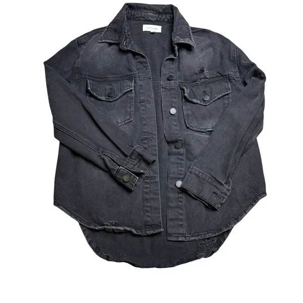 🖤✨Dear John Black Distressed Denim Jean Jacket Women’s Small✨🖤‎ - Image 2