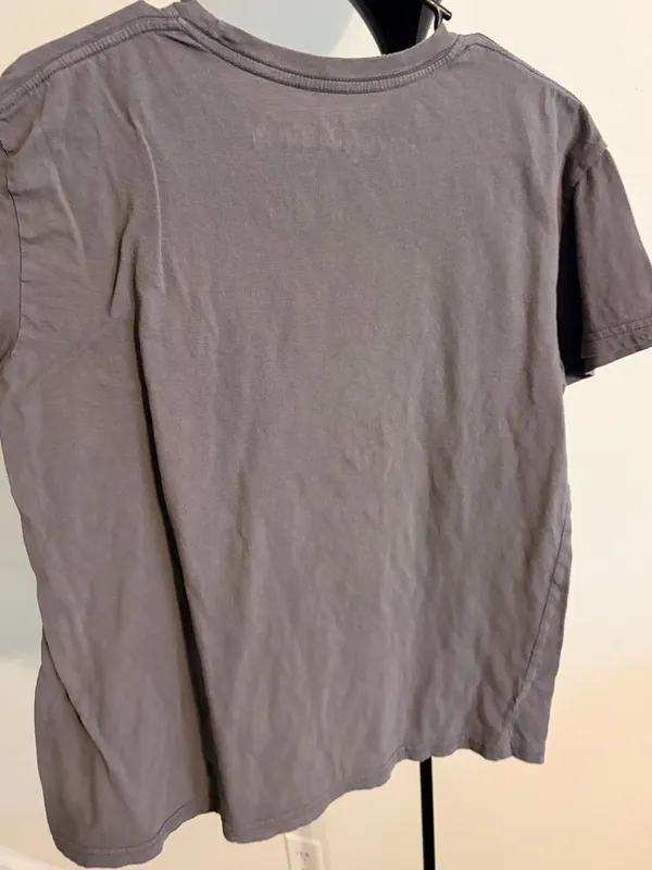 Famous Stars & Straps Gray Tee with Pink & Yellow Graphic - Image 4