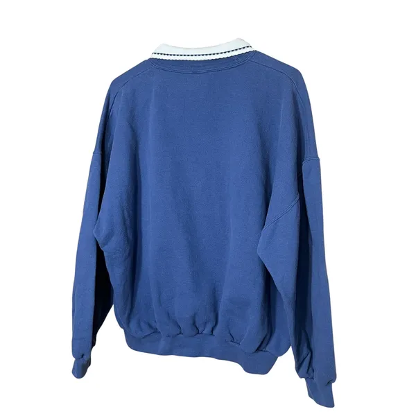 Top Stitch By Morning Sun Embroidered Snowman Crewneck Collared Sweatshirt XL - Image 6