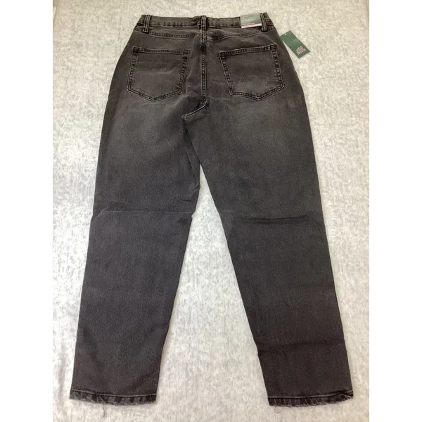 Wild Fable Womens High-Rise Tapered EasyRigid Distressed Jeans Black Size10 28L. - Image 6