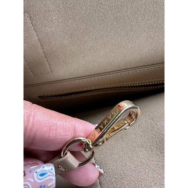 Samara Anthropologie Buttery Soft Vegan Leather Suede Interior Everyday Tote Bag - Image 7