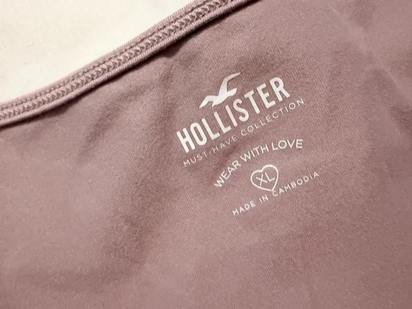 Hollister purple square neck xl top - Image 2