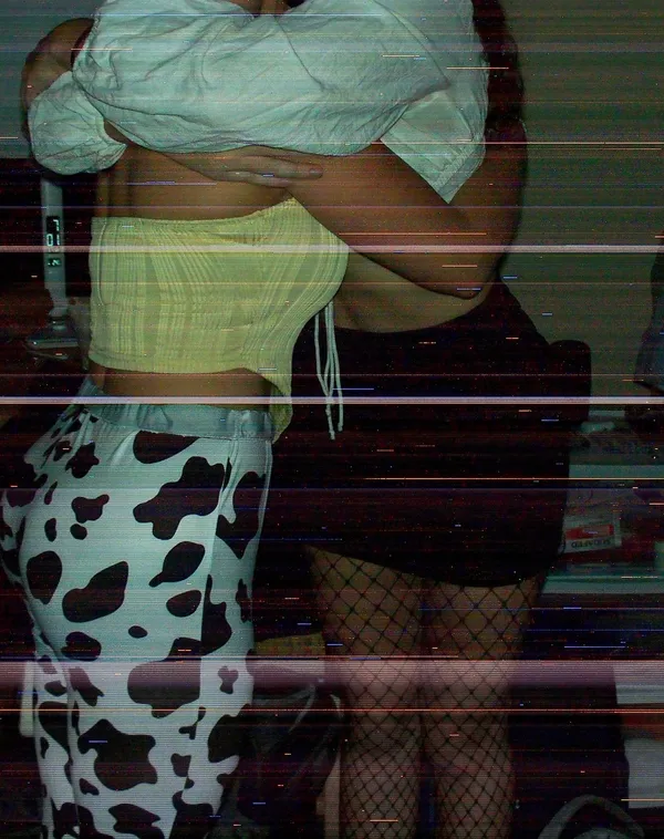 Cow Print Leggings, Halloween - Image 2