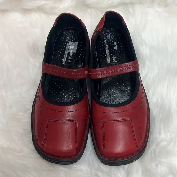 Josef Seibel woman’s‎ red maryjane flats Size 38-7.5/8 BIN 15 - Image 3