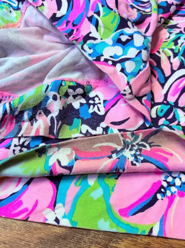 Lilly Pulitzer Georgia May Palazzo Wide Leg Pull On Pant High Tide Size Medium - Image 9