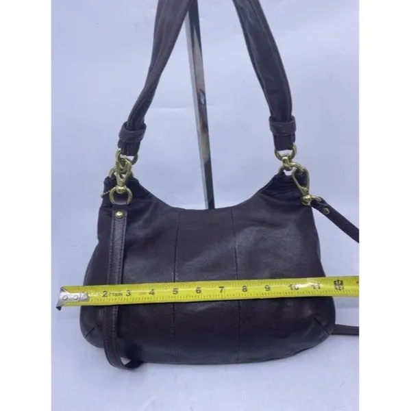 coach vintage rare brown leather cross body bag - Image 5