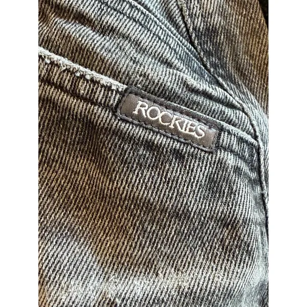 Vintage Rockies High Waist Western Jeans‎ Faded Black Distressed 26x34 Bareback - Image 9