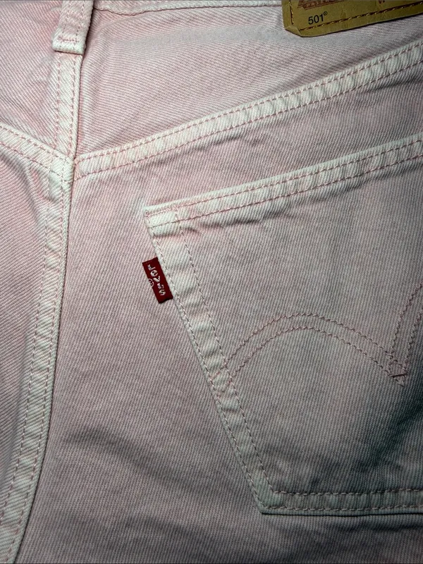 Levi’s 501 Pink Jean Shorts - Image 4