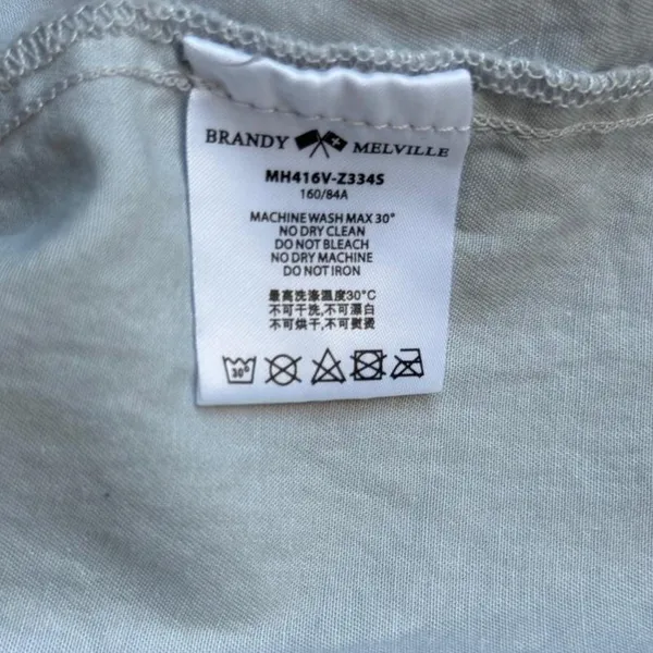 BRANDY MELVILLE Tiffany Button-Front Mini Dress Light Blue 🦋 One Size (best fits XS/S) - Image 5
