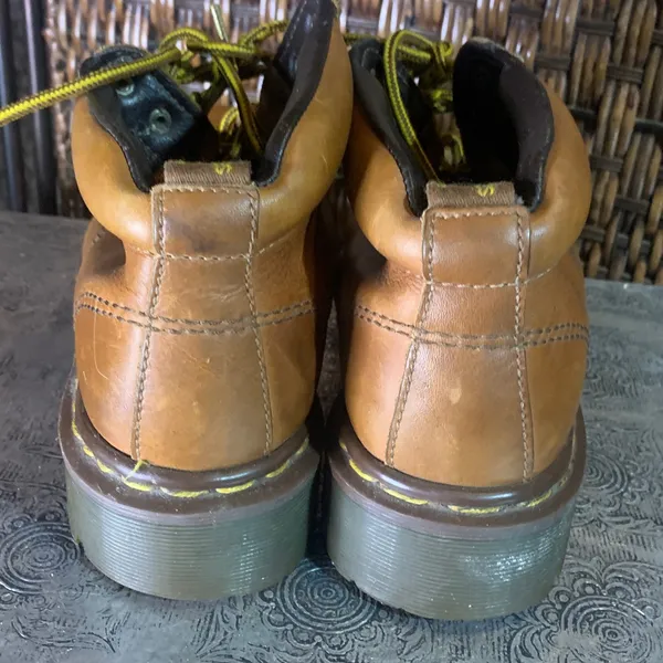 Vintage Dr. Martens Brown Boots Size 7 mens/9 Women’s - Image 4