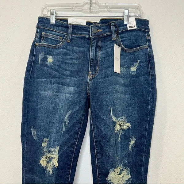NWT Judy‎ Blue Los Angeles Boyfriend Fit Distressed Jeans Women's 11/30 Stretch - Image 6