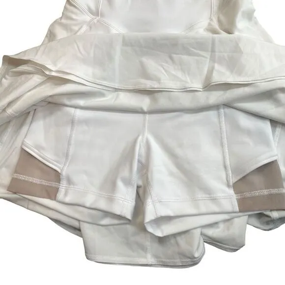 Lululemon Women’s‎ Size 2 Court Crush Tennis Dress Solid White Sporty New - Image 9