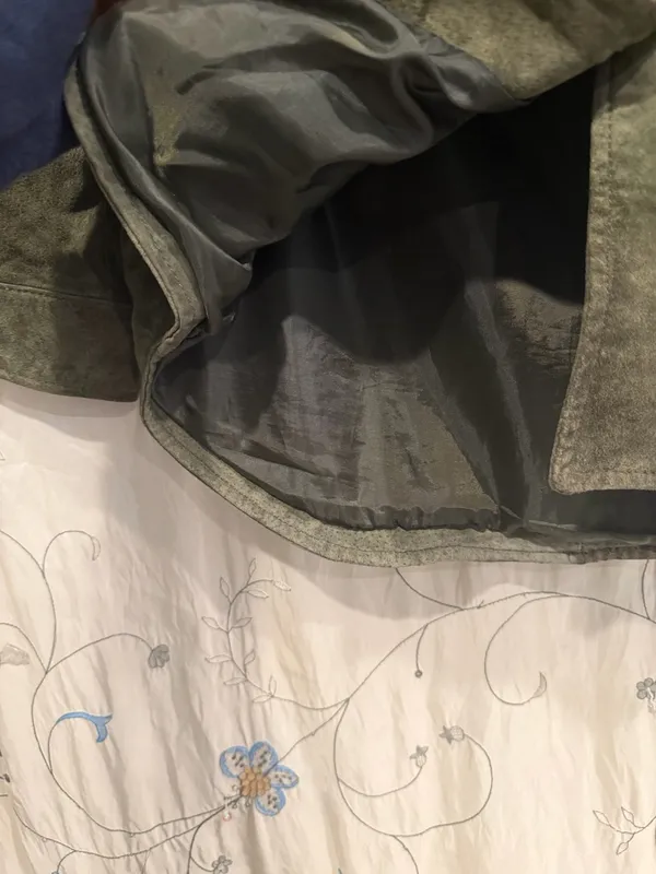 bagatelle Olive Green Suede Button-Front Jacket - Image 6