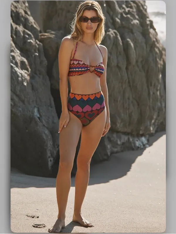 🧡♥️FARM Rio Hearts Bikini Top (8)💗♥️ - Image 3