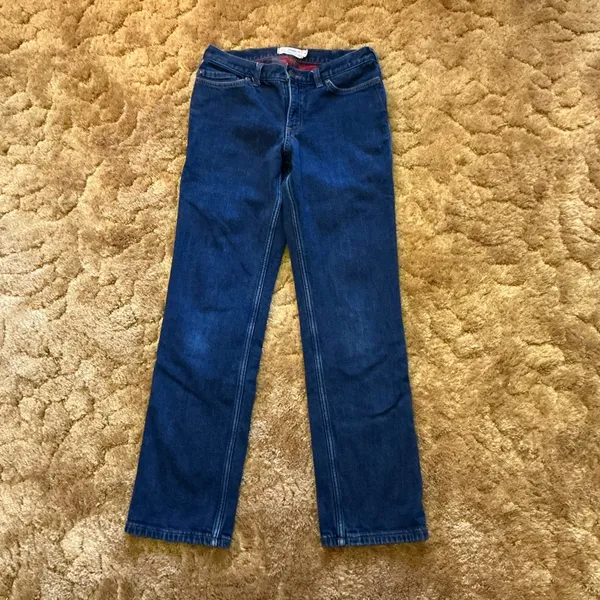Carhartt Flannel Lined Jeans Original Fit Straight Leg Women’s 6 Regular Denim - Image 11