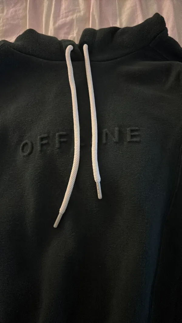 Aerie Cropped Hoodie OFFLINE (dark green) - Image 3
