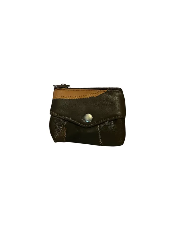 New Soft Patch Leather Handbag Wallet Coin Purse 3pc Set Green - Image 5