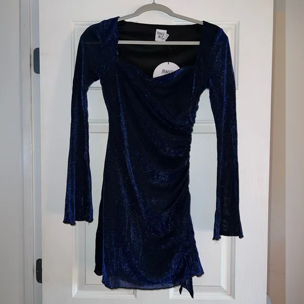 Princess Polly Donelli Long Sleeve Mini Dress in Navy Size 6 New with tags - Image 12