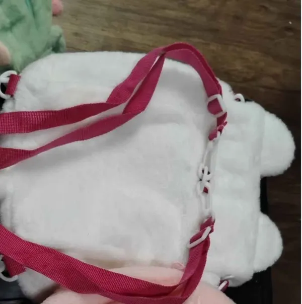 plush bag White - Image 2