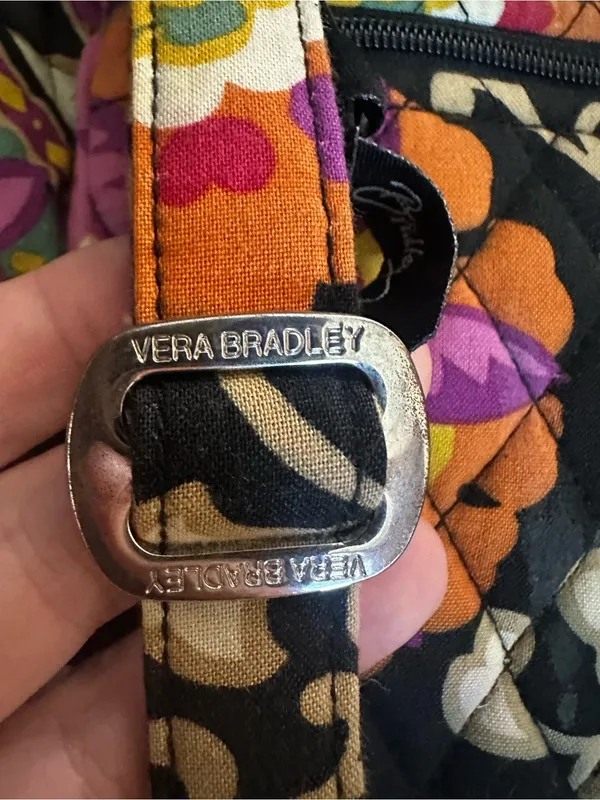 Vera Bradley Night and Day RETIRED Floral Small Duffel & Crossbody Bag Set - Image 5