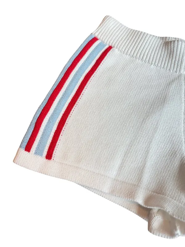 Daily Practice Anthropologie 100% Cotton Stretch Shorts Side Stripes Size XXS - Image 6