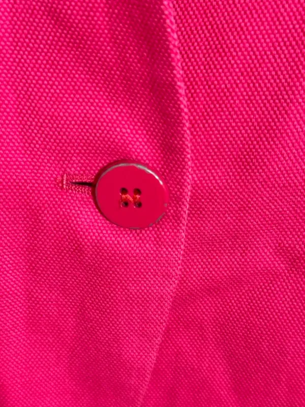 Zara Hot Pink Collarless Single-Button Blazer- made in Spain - Image 8