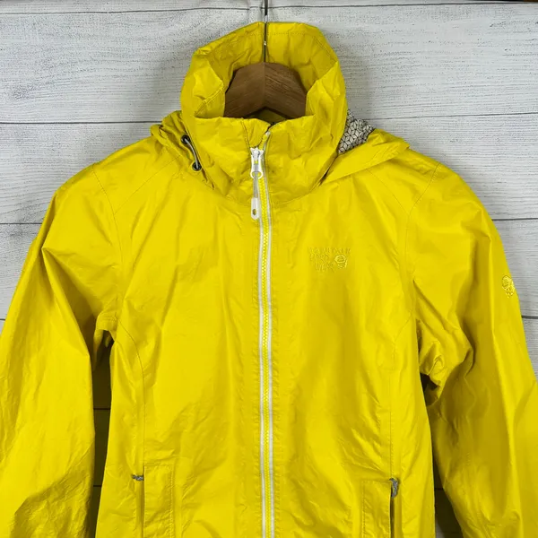 Mountain Hardwear Womens size Small Plasmic Ion Rain Jacket Yellow 1572591 - Image 3