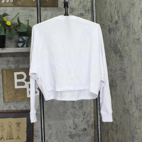 NWT DKNY Sport Womens Lightweight Super Soft Pullover Sweatshirt White S - Image 3