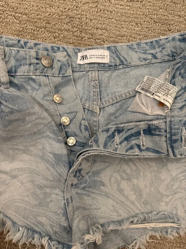 ZARA Jean Shorts High-Waisted - Image 3