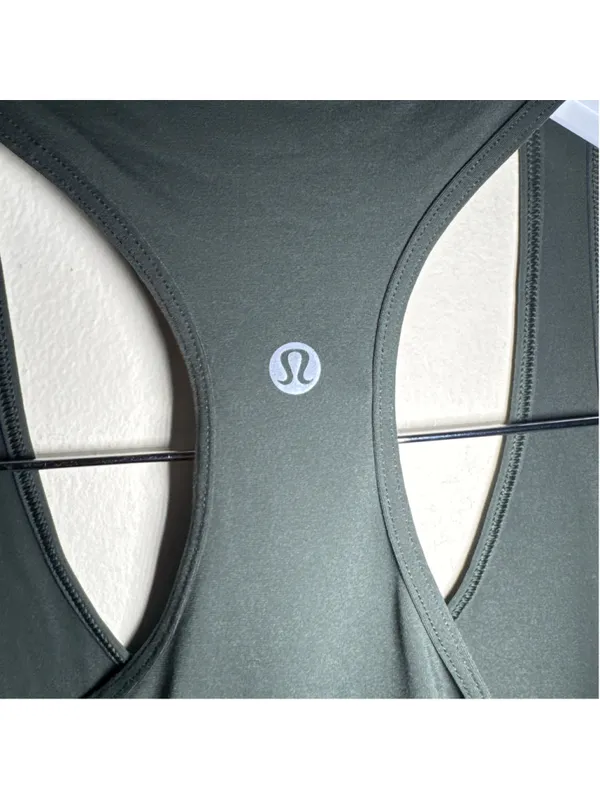 Lululemon Racerback Tank Top Green Sz 6 - Image 4