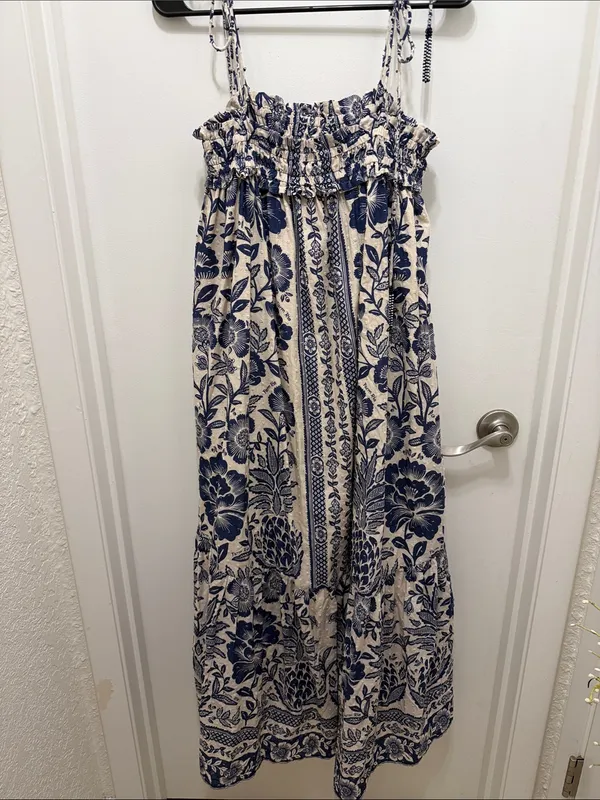 Farm Rio Blue Pineapple Garden Maxi Dress - Image 2