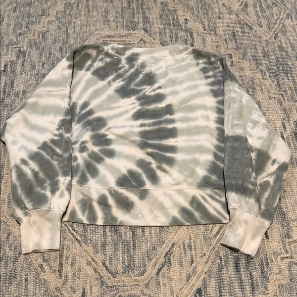 Abercrombie & Fitch Boxy Cropped V Neck Garment Dyed Sweater Size Small - Image 6