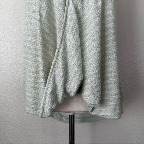 Free People Frida Mint Green Floral Embroidered Gauzy Knit Tank Top, Sz Medium - Image 5