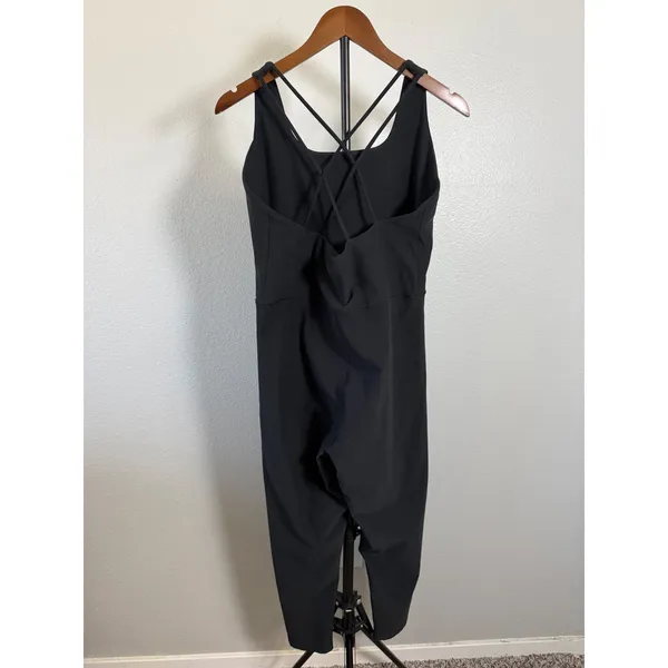 CALIA by Carrie Underwood Black Strappy Back Athletic Jumpsuit WAX32264 XL - Image 4