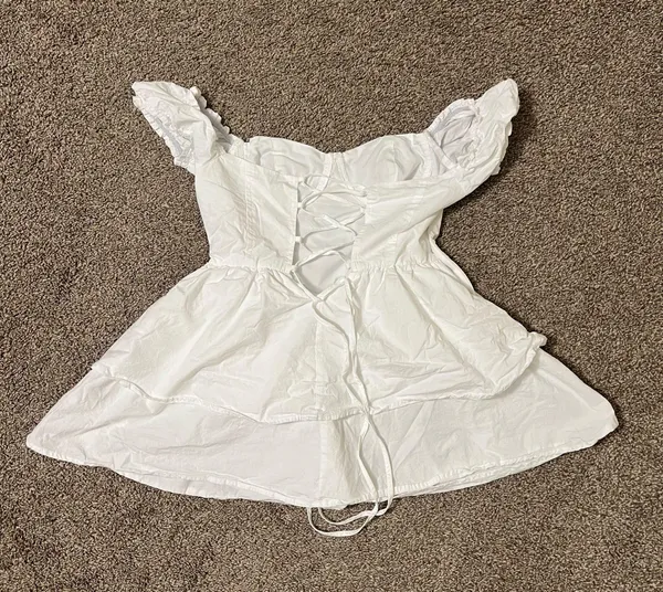 Ruffle Mini Skirt Corset Dress Mini Dress Off Shoulders Dress Slim Dress Summer - Image 2